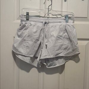 Lululemon Athletica Soft White Athletic Shorts
